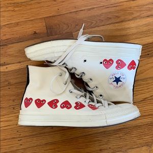 Comme Des Garcon PLAY converse high tops